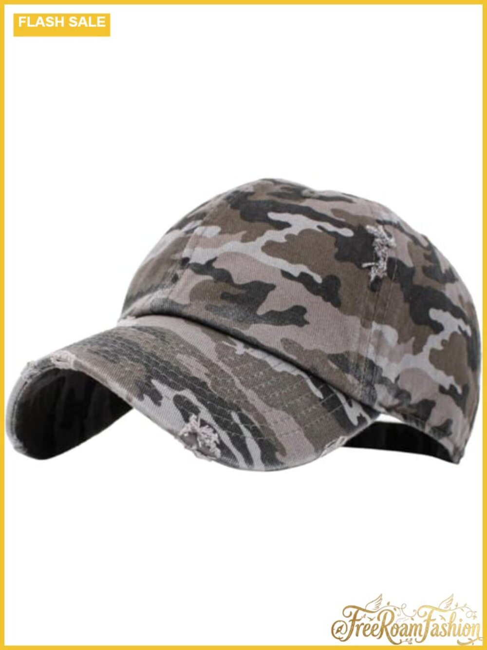 Vintage Distressed Washed Cotton Dad Hat Baseball Cap Adjustable Unisex
